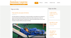 Desktop Screenshot of familiasviajeras.com