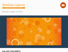Tablet Screenshot of familiasviajeras.com